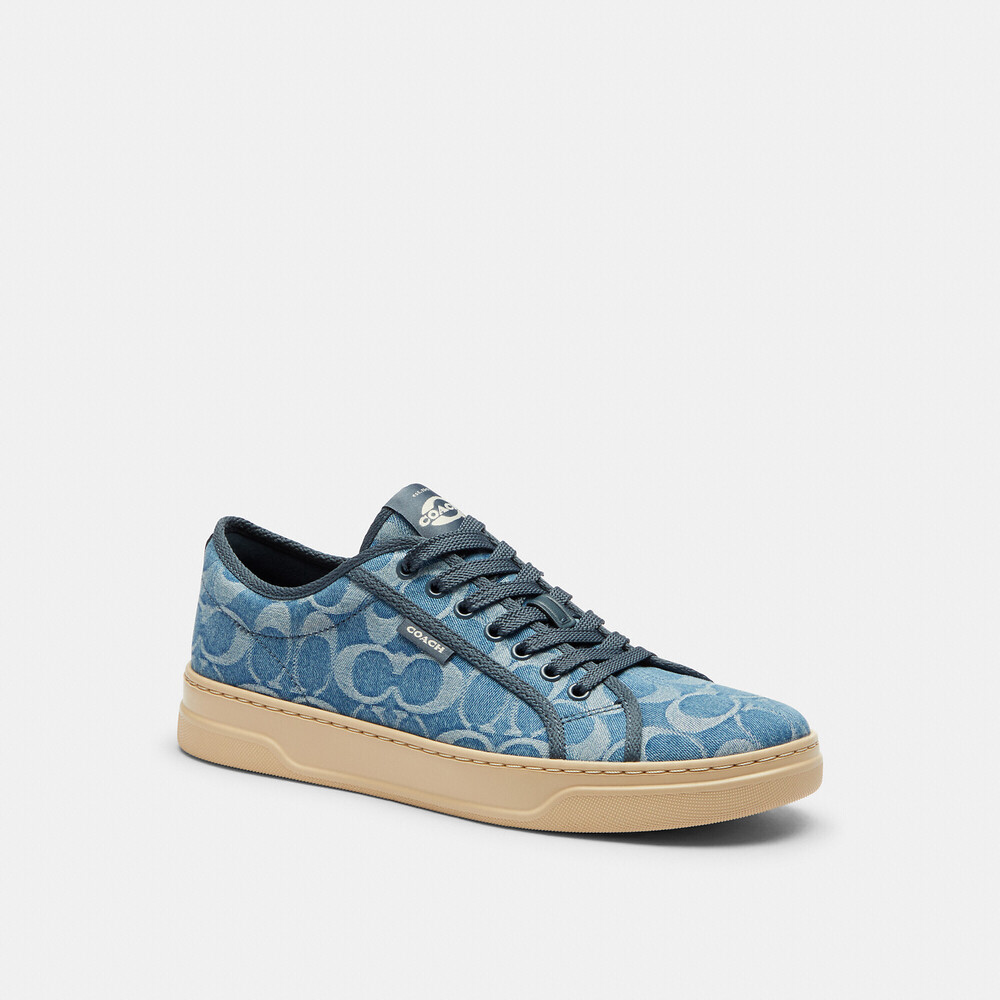 Coach Outlet Canvas Sneaker In Signature Denim